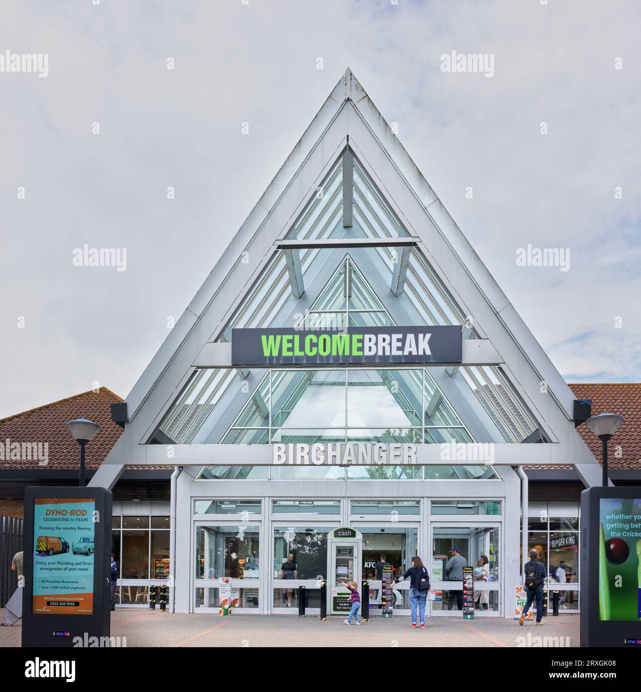 Welcomebreak service station at Birchanger by the M11 motorway, England. Stock Photo