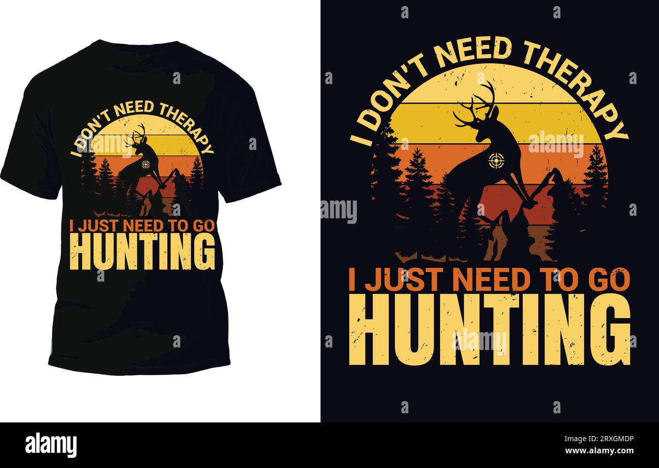 Hunting T Shirt Design Vector Stock Vector