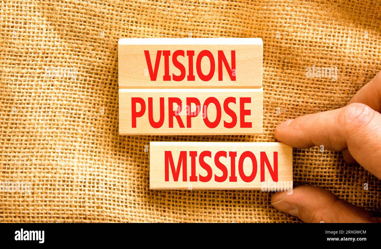Vision purpose mission symbol. Concept word Vision Purpose Mission on ...