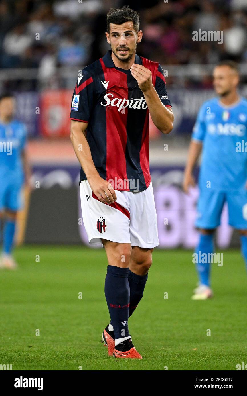 Remo Freuler of Bologna FC during the Serie A football match between Bologna FC and SSC Napoli at Renato Dall'Ara stadium in Bologna (Italy), September 24th, 2023. Stock Photo