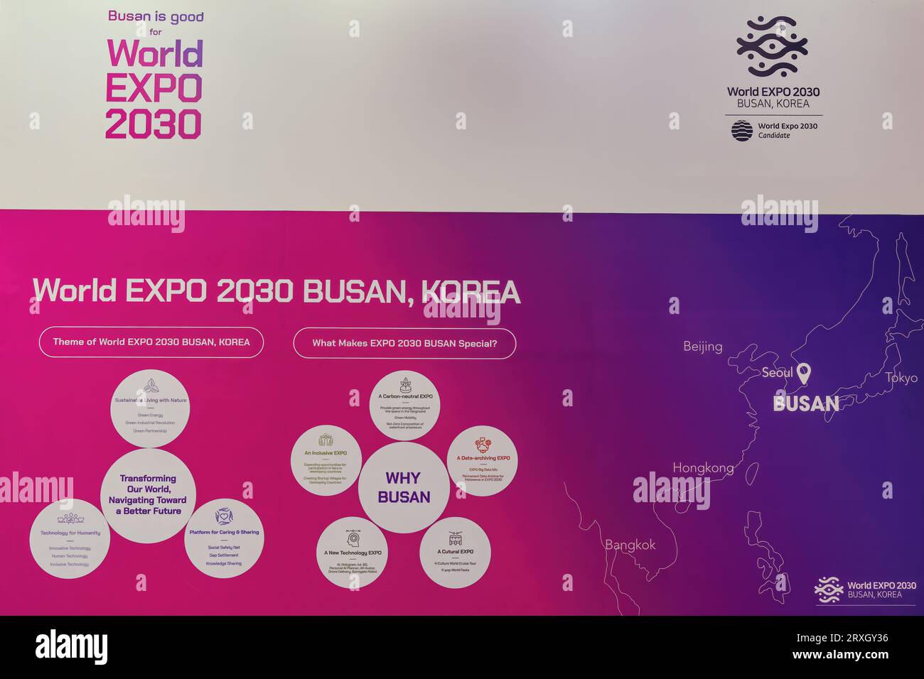 Thessaloniki, Greece September 9 2023 Busan, Korea World Expo 2030
