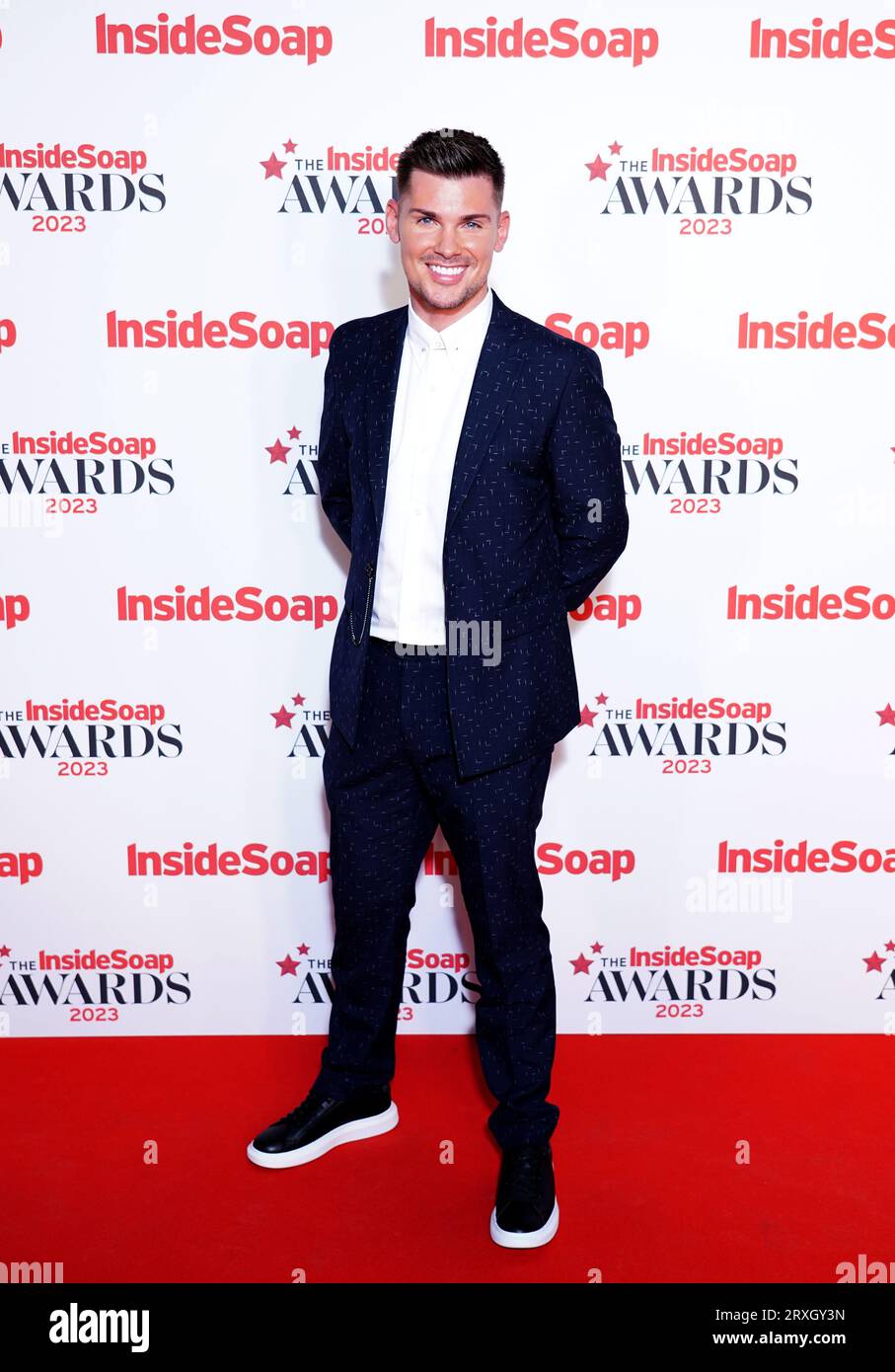 Kieron Richardson attending the Inside Soap Awards at Salsa Temple in London. Picture date: Monday September 25, 2023. Stock Photo