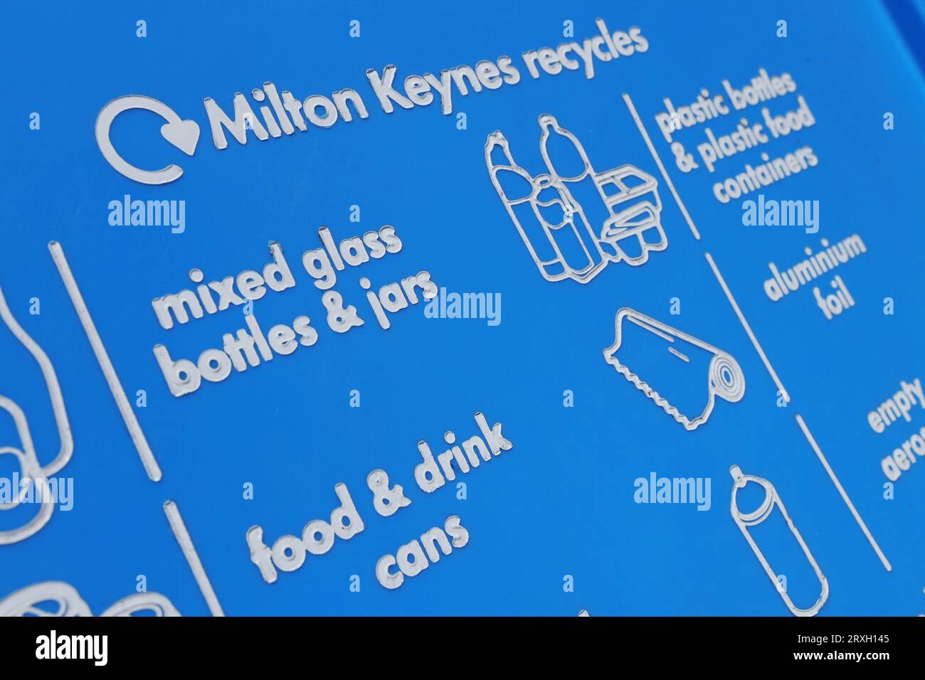 The new recycling wheelie bins introduced in Milton Keynes came into