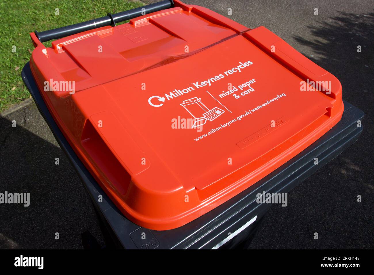 The new recycling wheelie bins introduced in Milton Keynes came into
