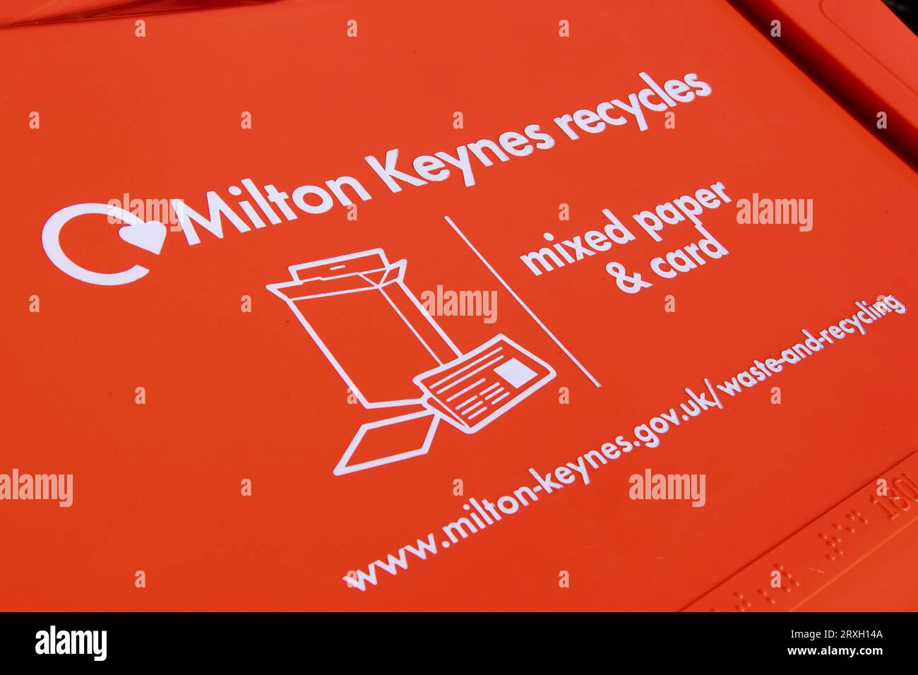 The new recycling wheelie bins introduced in Milton Keynes came into