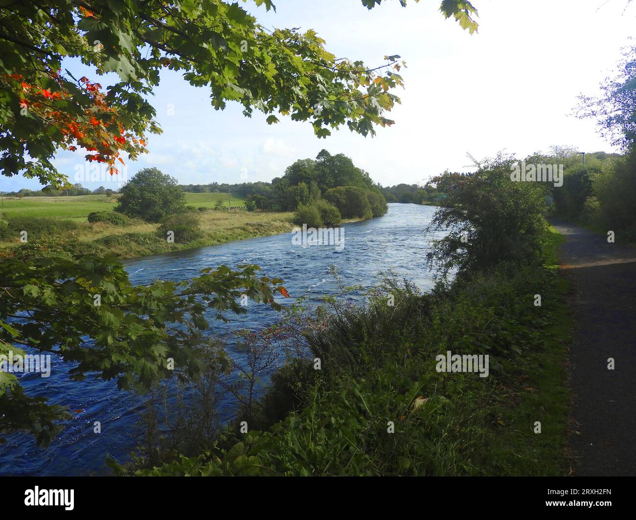 River Cree at Newton Stewart, Scotland Stock Photo Alamy