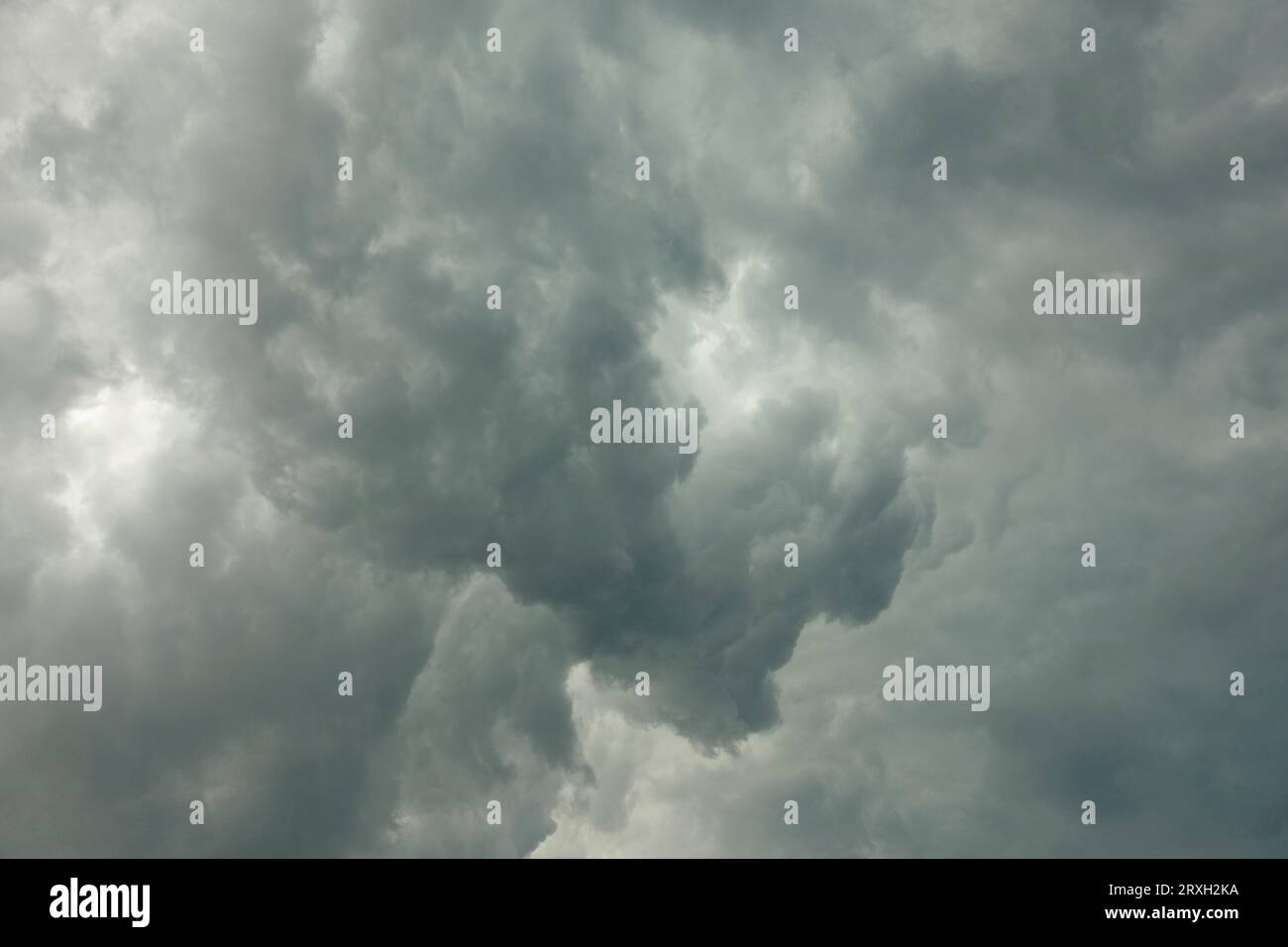 Dark storm clouds over Meon Hill near Mickleton Chipping Campden UK Stock Photo