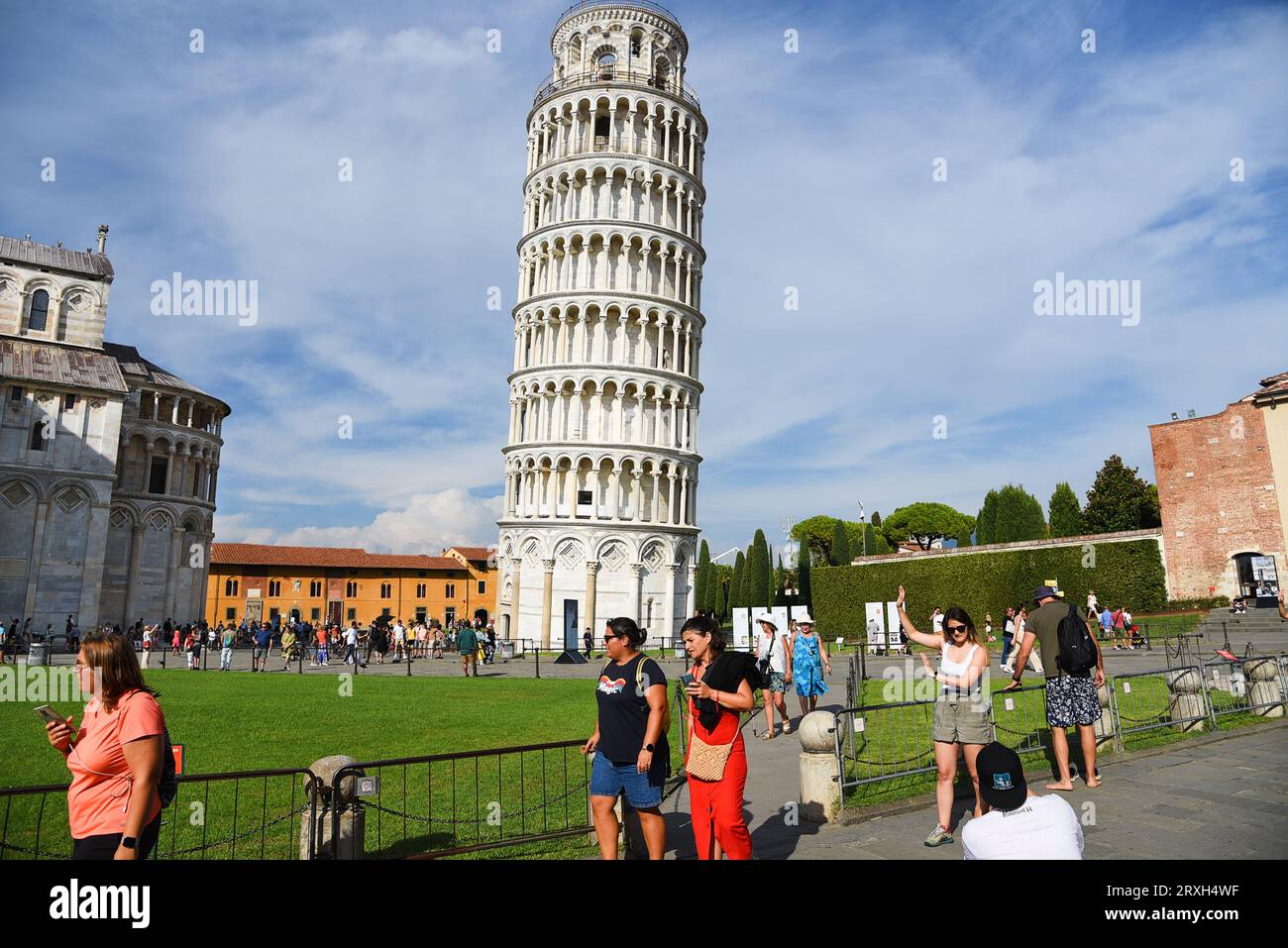 Phil's hugging a great big tower! - Picture of Pisa, Province