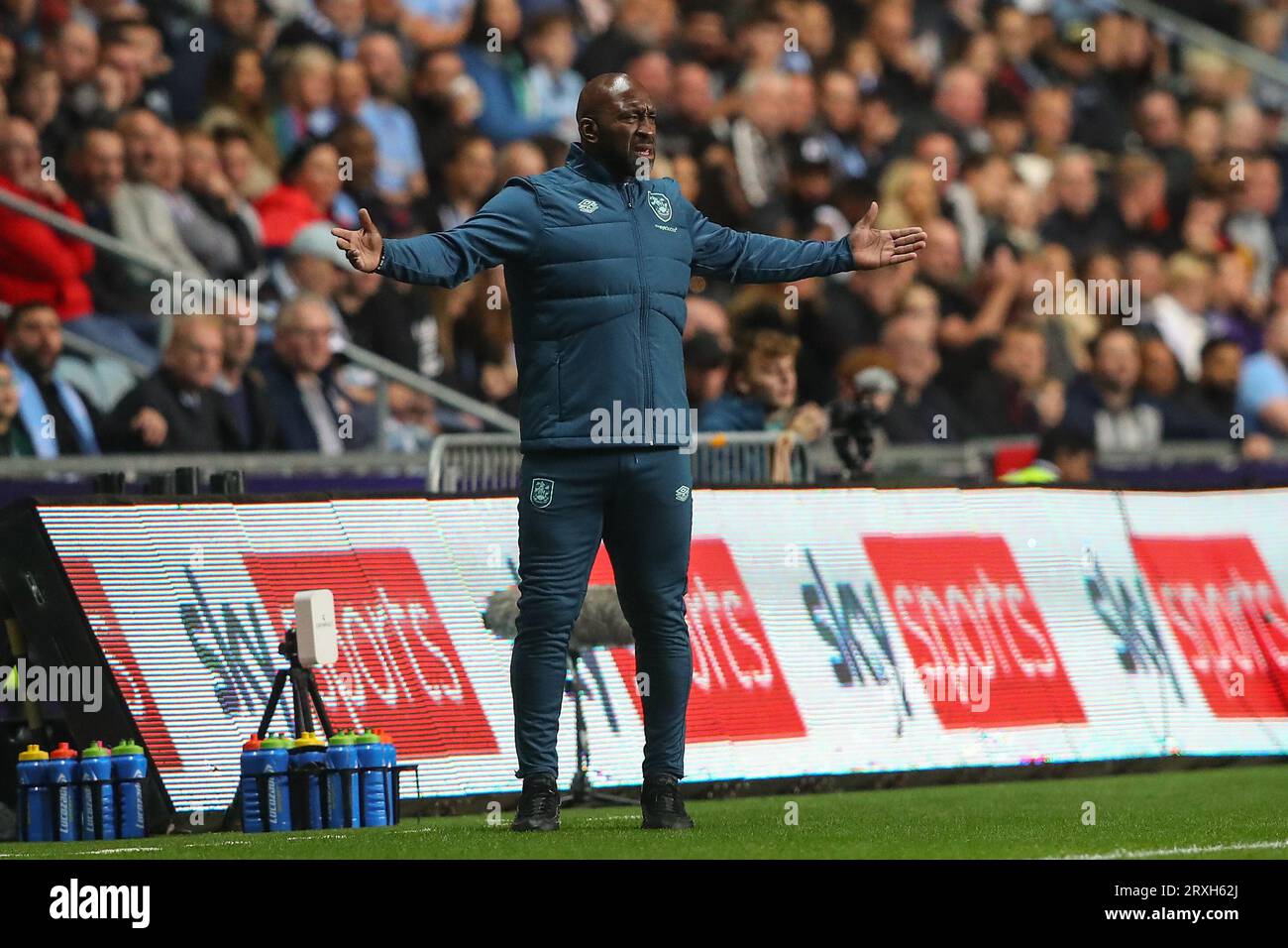 Darren Moore Manager Of Huddersfield Town Reacts During The Sky Bet ...