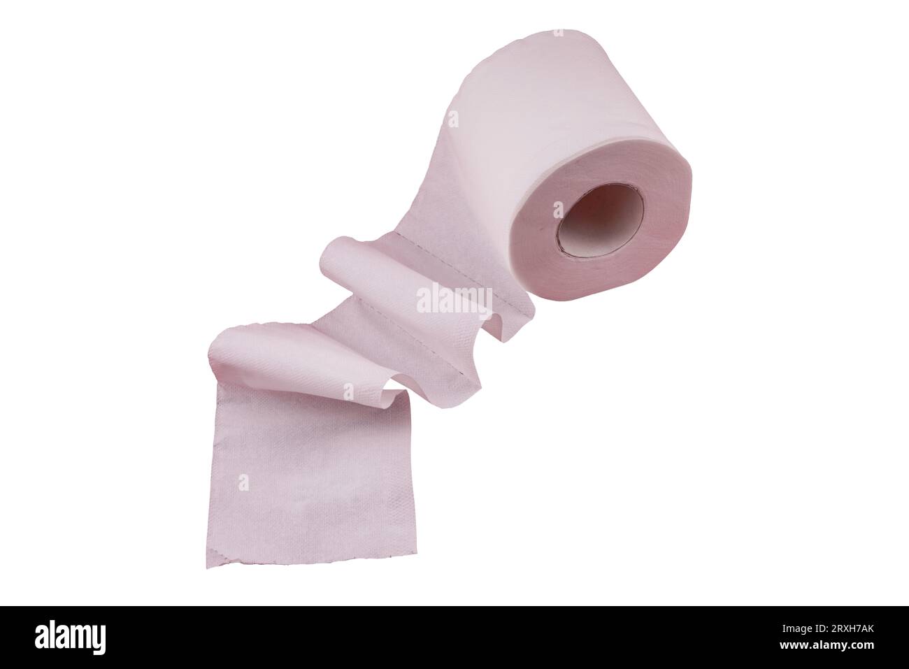 a roll of toilet paper on a transparent background Stock Photo
