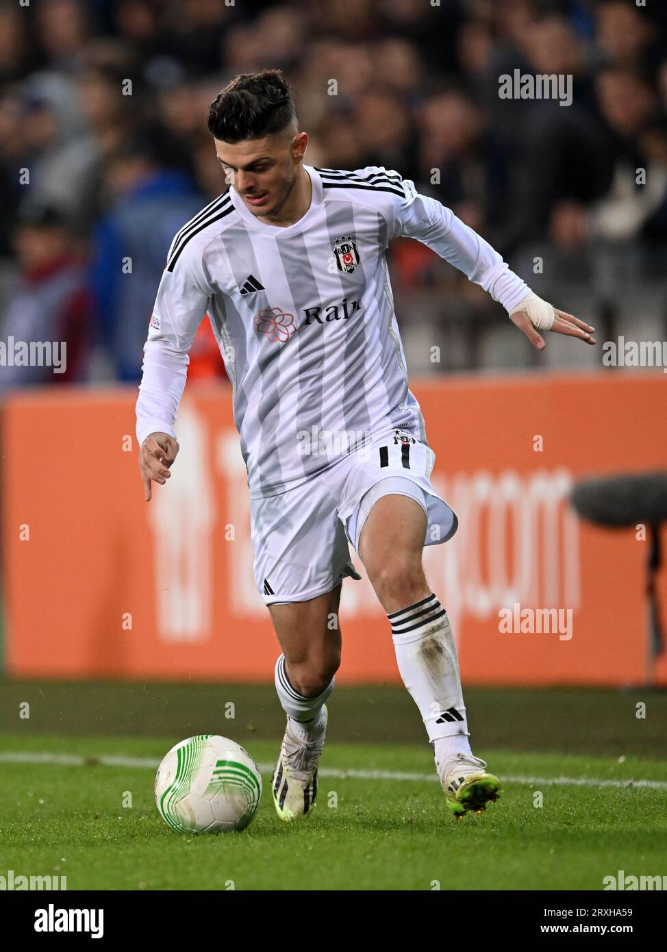 Vincent Aboubakar of Besiktas JK controls the ball duing the 2023