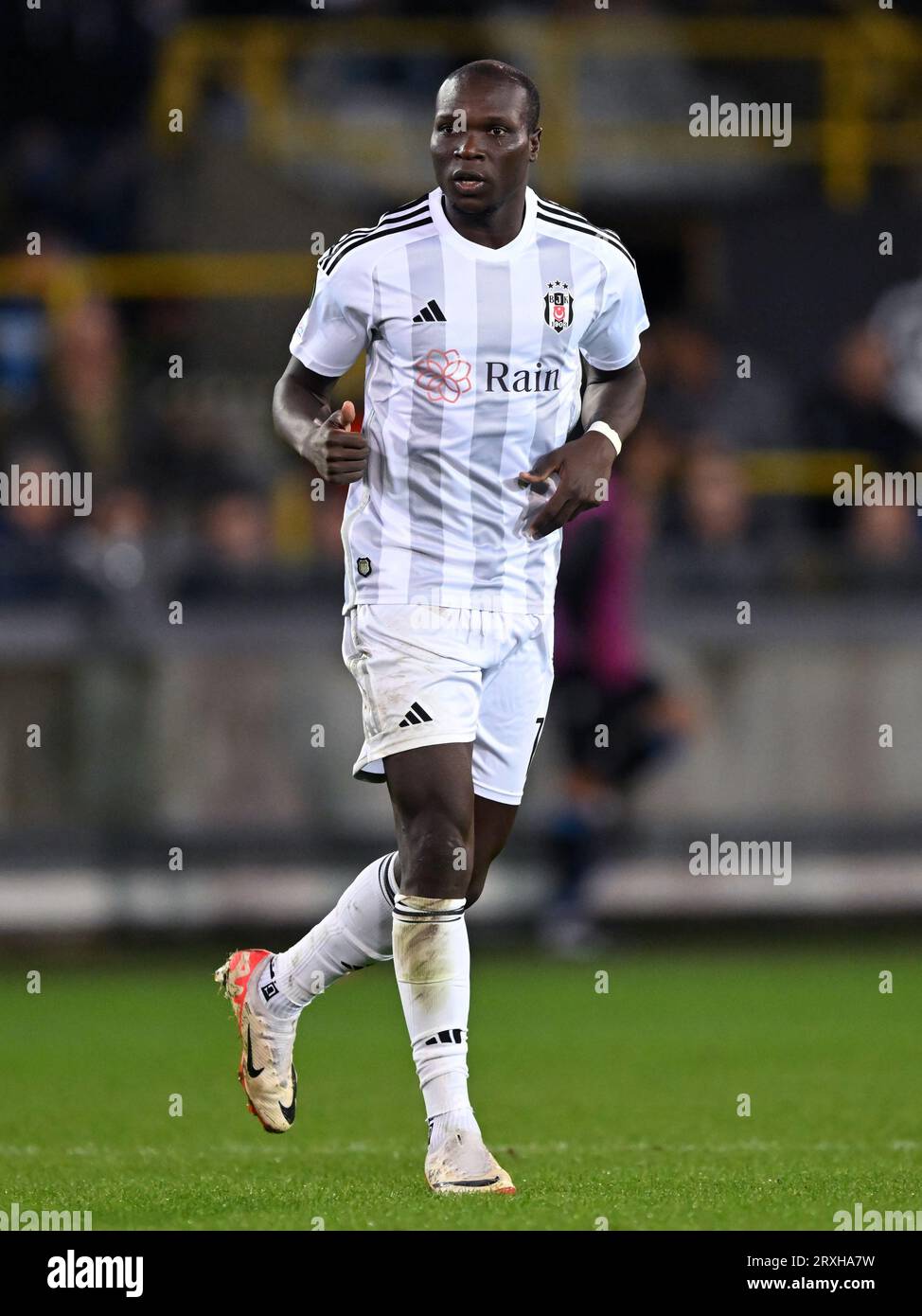 Vincent Aboubakar of Besiktas JK controls the ball duing the 2023