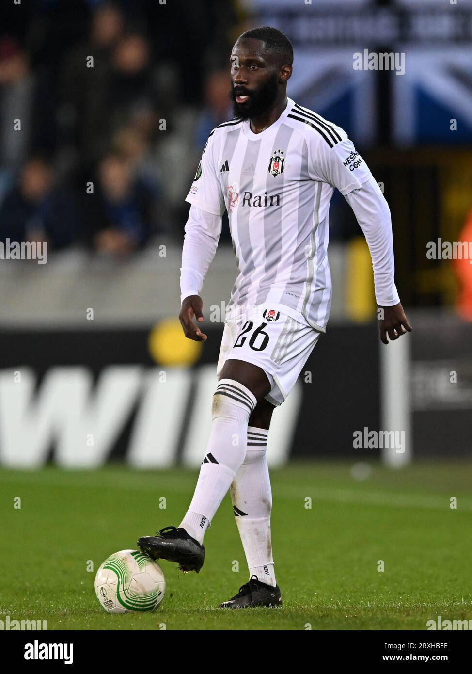 Vincent Aboubakar of Besiktas JK controls the ball duing the 2023