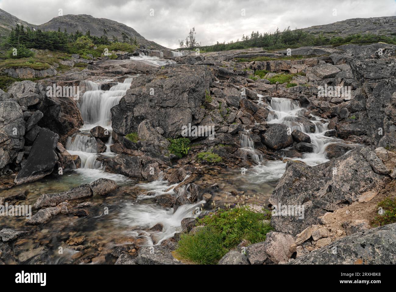Scenic view of one of the many cataracts along the trail at