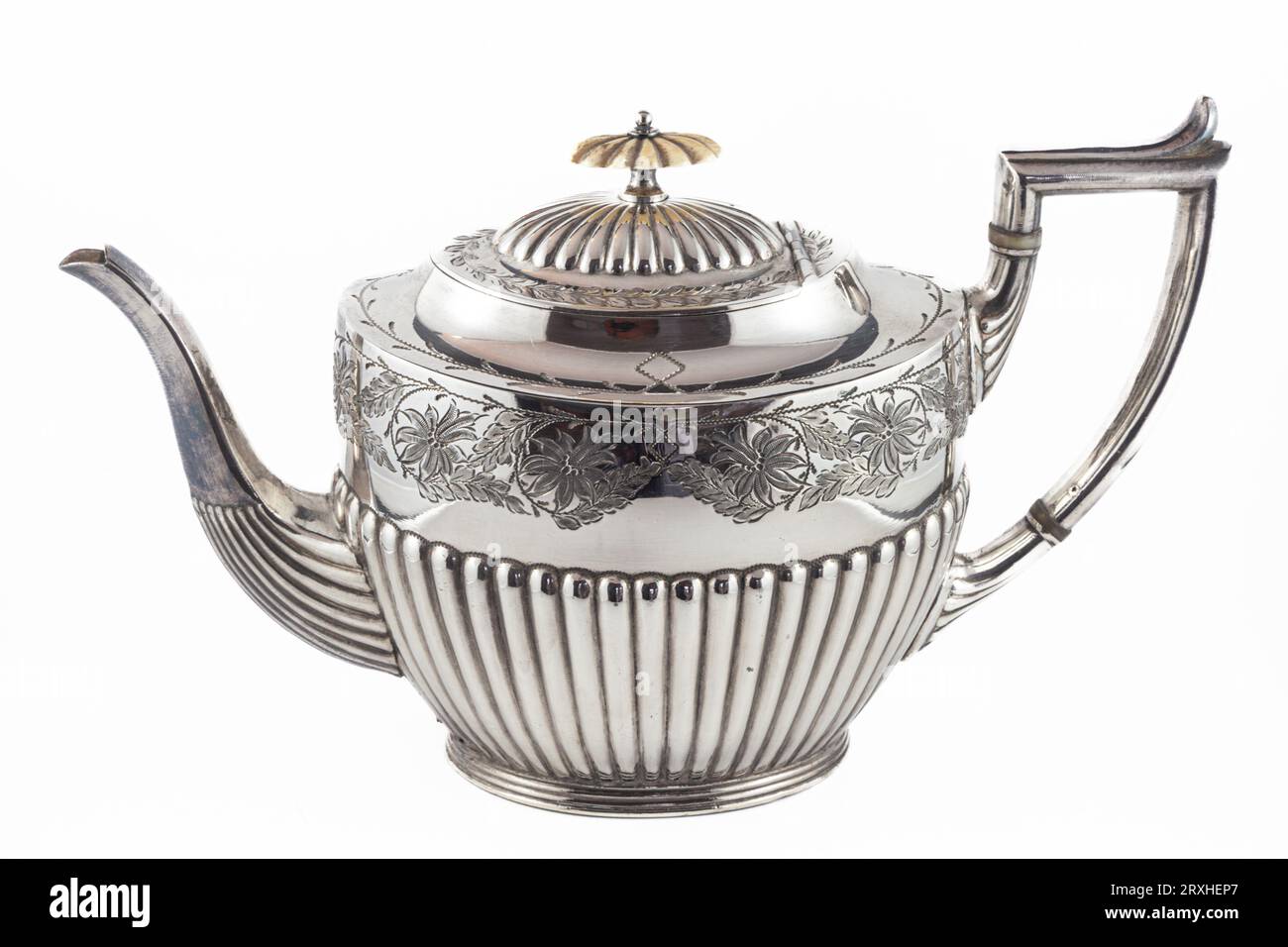 Antique decorative British Tea Pot circa 1870 Stock Photo
