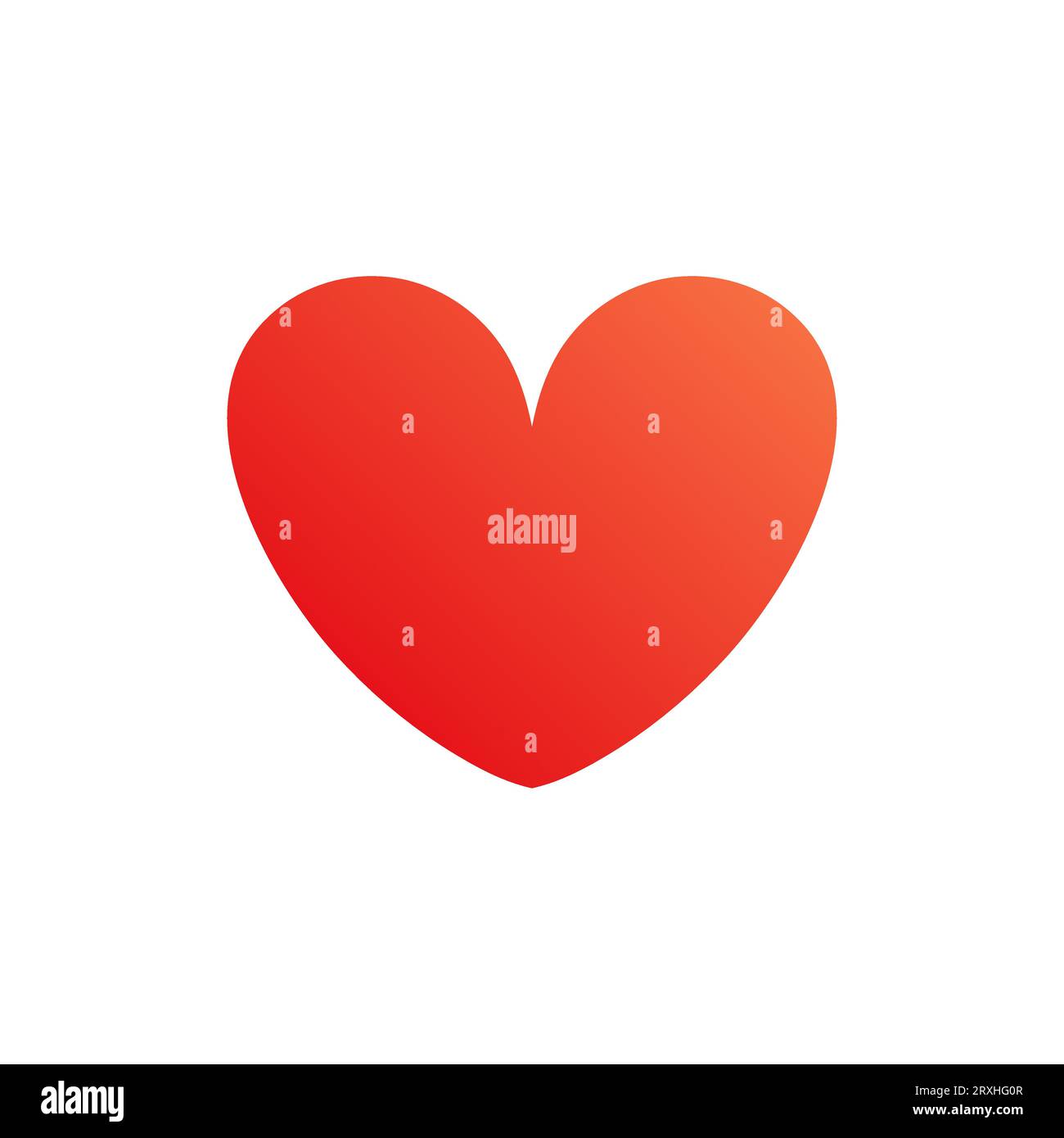 Red heart. Realistic 3d design icon heart symbol love. Vector ...