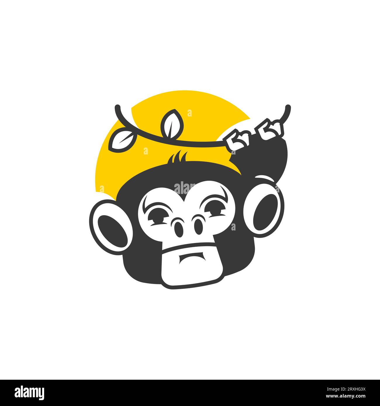 Monkey vector flat icon. Isolated monkey emoji illustration Stock ...