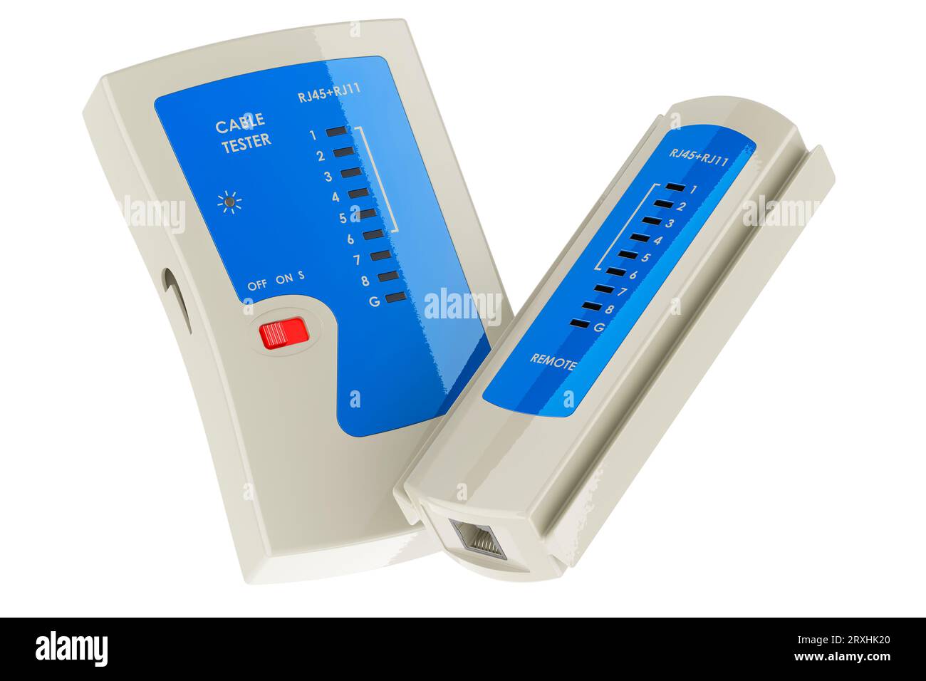 Network Cable Tester, 3D rendering isolated on white background Stock Photo Alamy