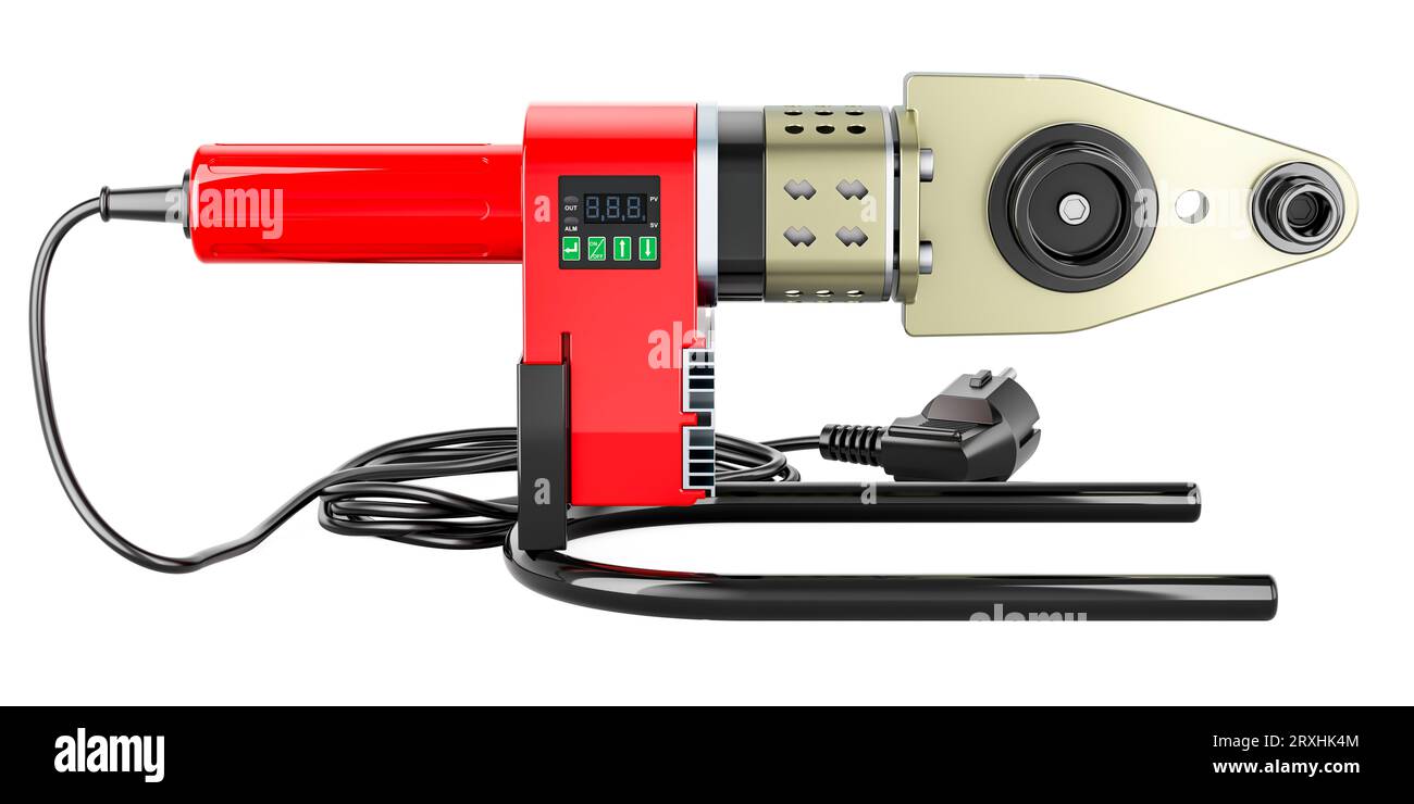 Soldering iron for plastic pipes, soldering station, automatic electric