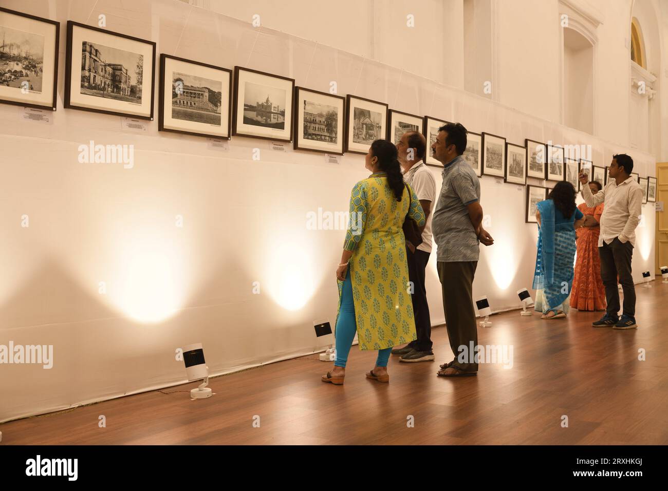 Kolkata, West Bengal, India. 24th Sep, 2023. 'The City of Calcutta and its Life: 1870-1920', three days (22nd to 24th September, 2023) duration exhibition of rare 1870-1920 photographs of Calcutta (Kolkata) captured by unknown British photographers that organised by the Administrator General & Official Trustee (AGOT), Government of West Bengal and curated by Biplab Roy, AGOT. (Credit Image: © Biswarup Ganguly/Pacific Press via ZUMA Press Wire) EDITORIAL USAGE ONLY! Not for Commercial USAGE! Stock Photo