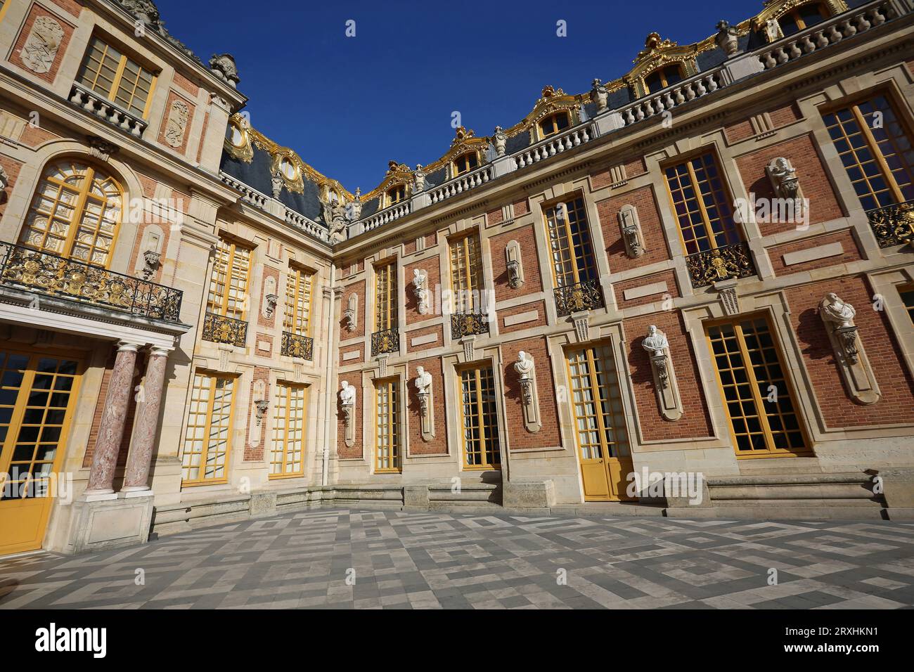 The corner of Versailles Palace, France Stock Photo