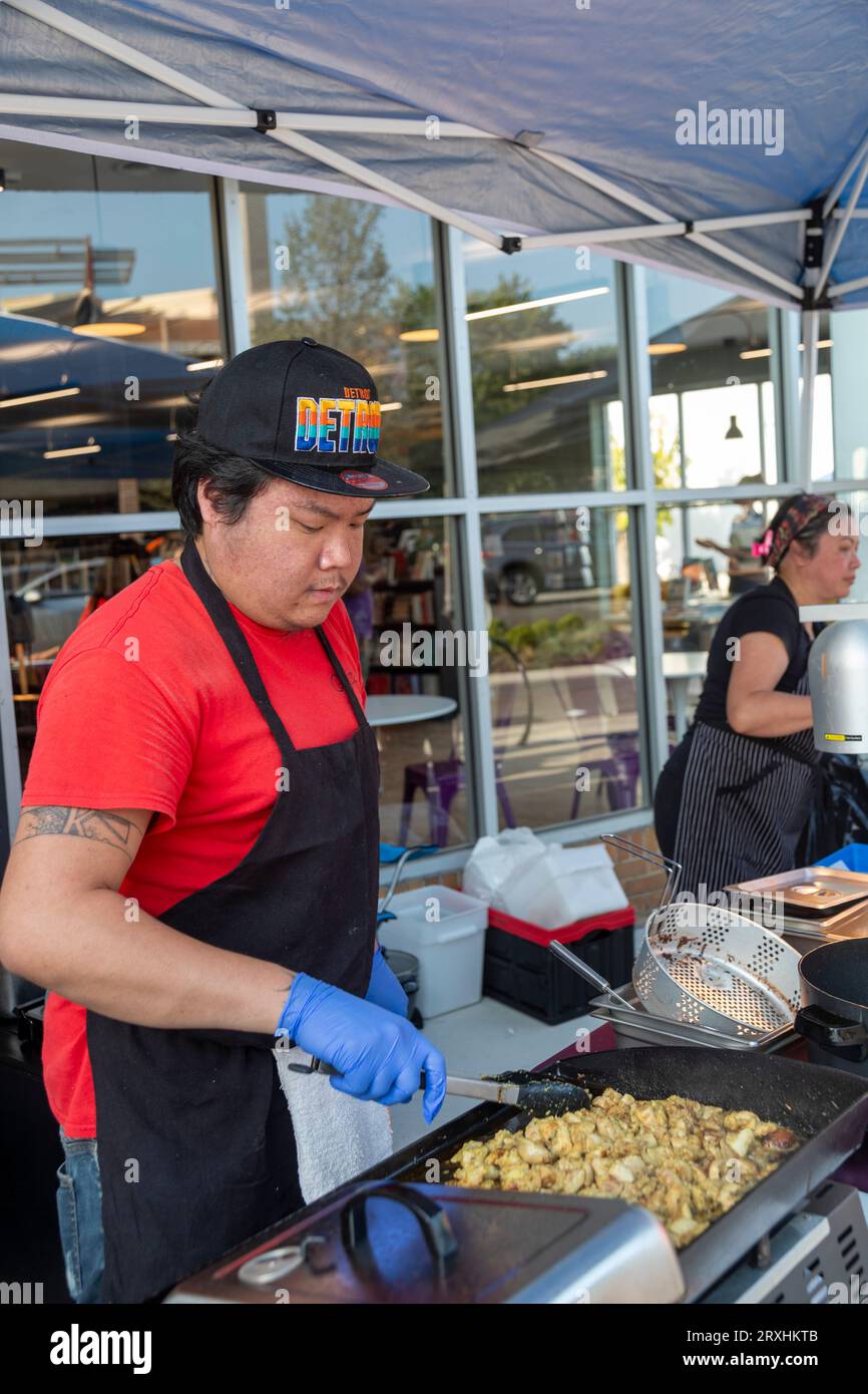 Detroit, Michigan The East Warren Fest featured food, music, and