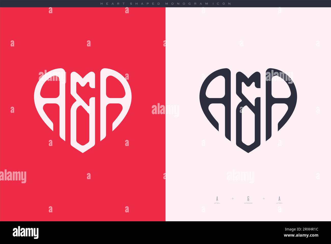 heart initial logo with love shape letters icon vector illustration ...