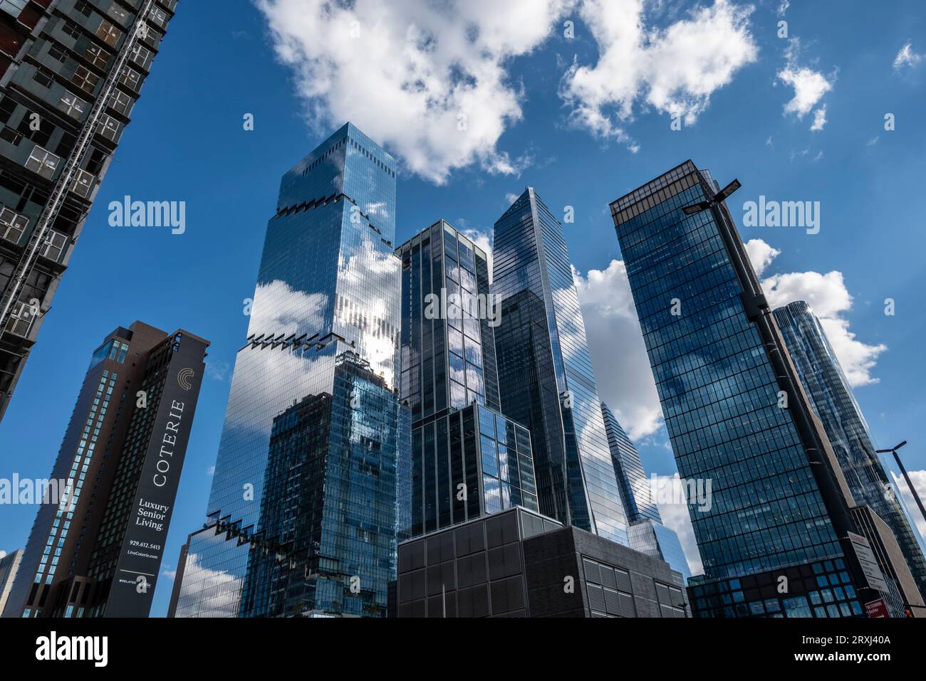 Abstract view of modern office building exterior triangle hi-res stock ...