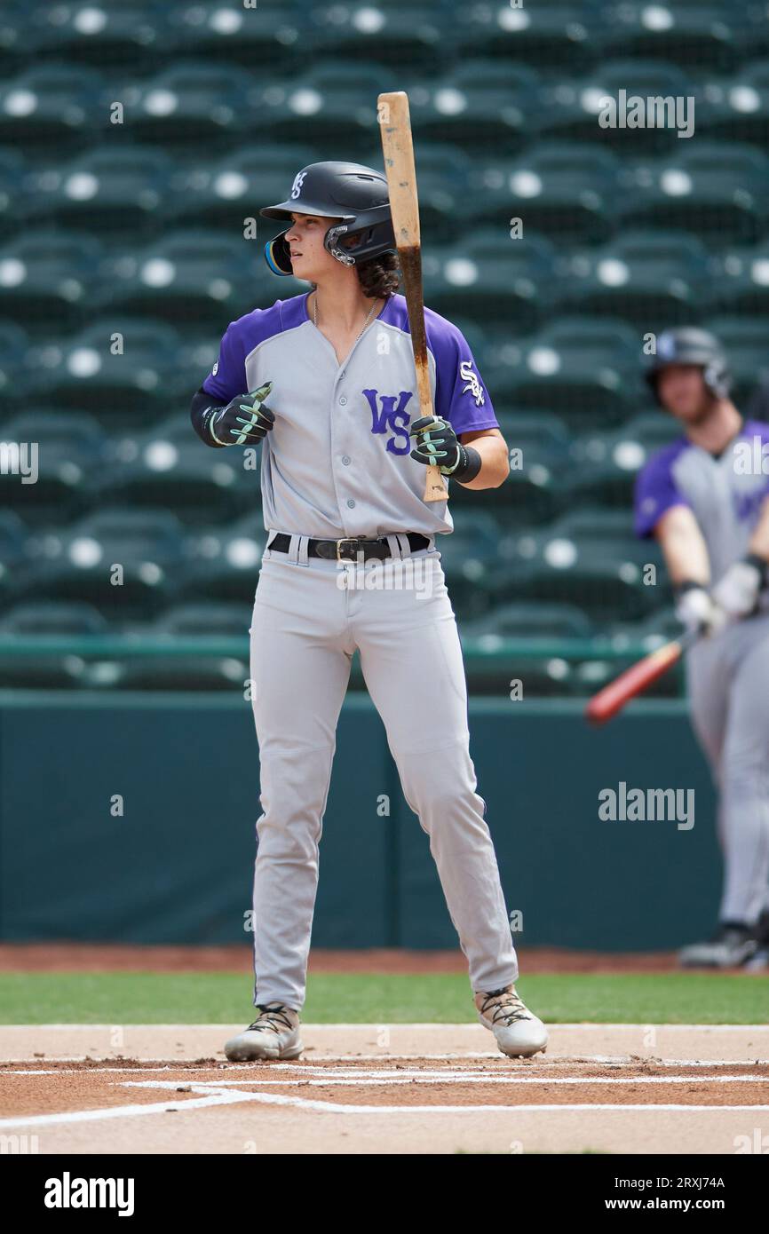 Brooks Baldwin (16) of the WinstonSalem Dash at bat during a South Atlantic League game against