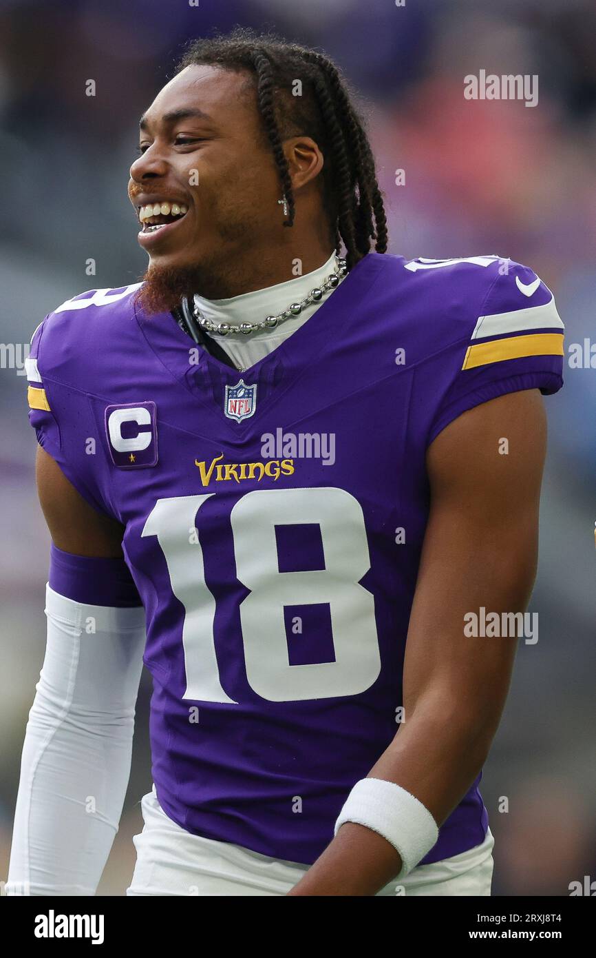 Maillot Nike Justin Jefferson Minnesota Vikings #18 - Taille XXL Homme, Officiel NFL, Neuf