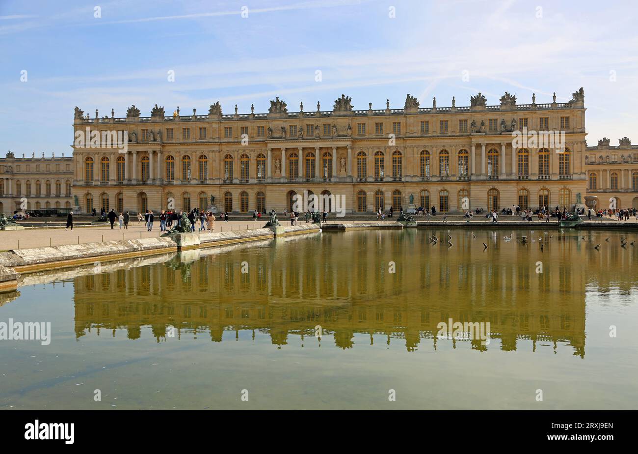 Palace reflection - Versailles Palace, France Stock Photo
