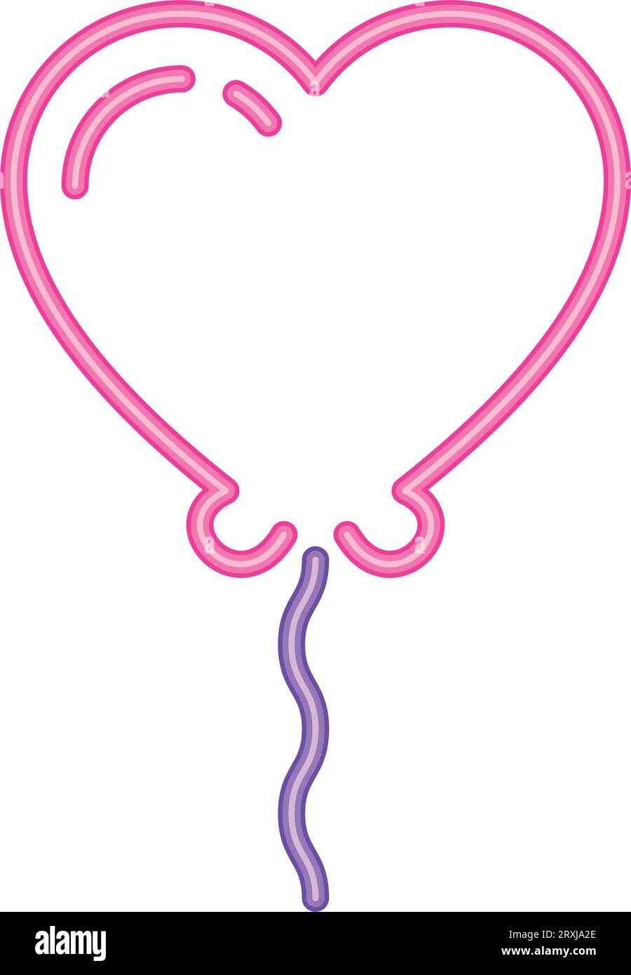 helium neon heart balloon icon Stock Vector Image & Art - Alamy
