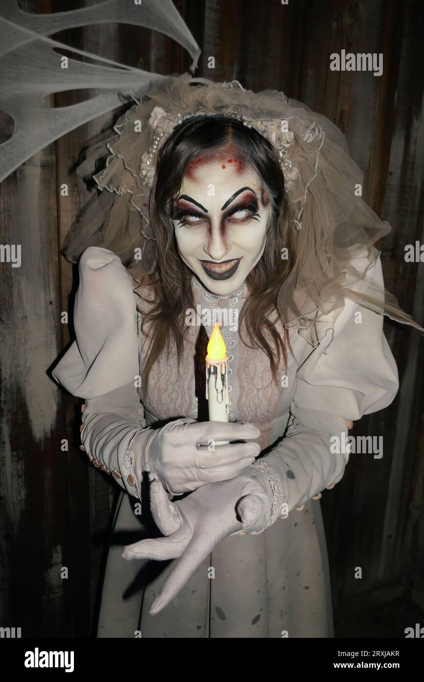 Buena Park, California, USA 24th September 2023 The Bride in Ghost Town