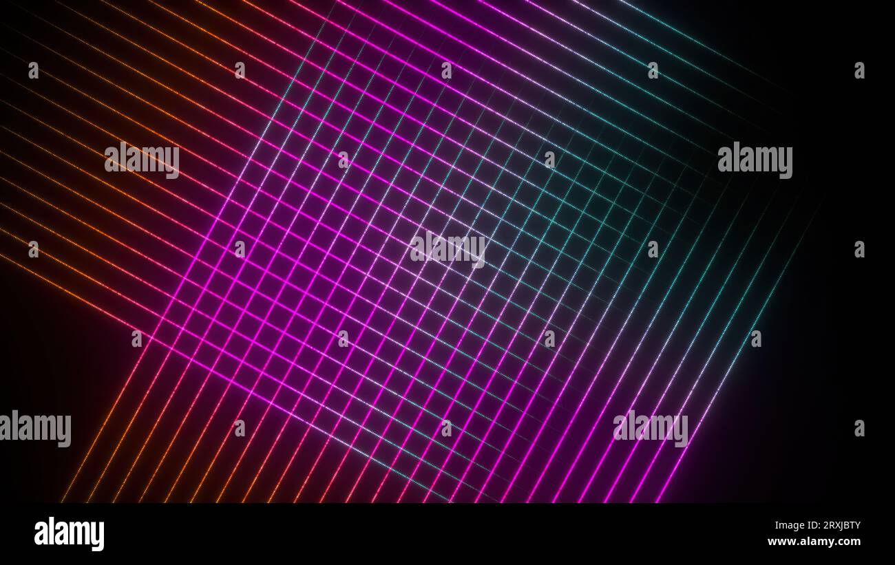 Abstract colorful grid. Computer generated 3d render Stock Photo - Alamy