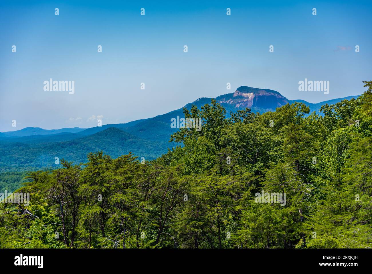 An overlooking view in Greenville, South Carolina Stock Photo