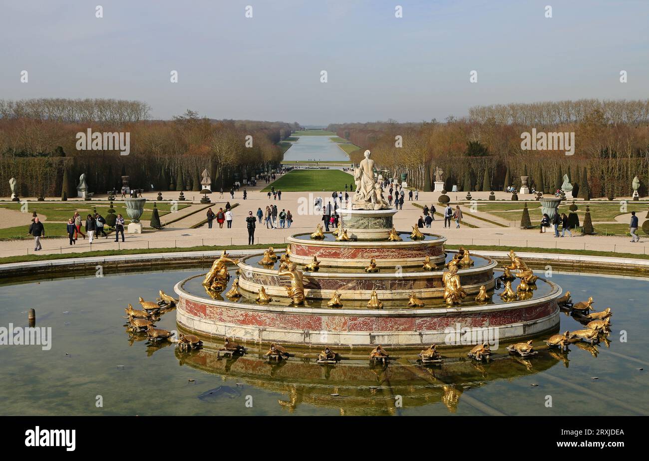 Latona Fountain - Versailles Palace, France Stock Photo
