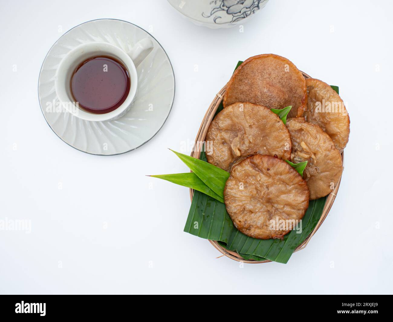 cucur or traditional pancake from Indonesia made from rice flour and