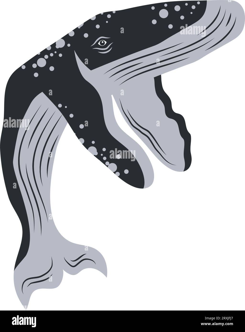 humpback sealife huge icon Stock Vector Image & Art - Alamy