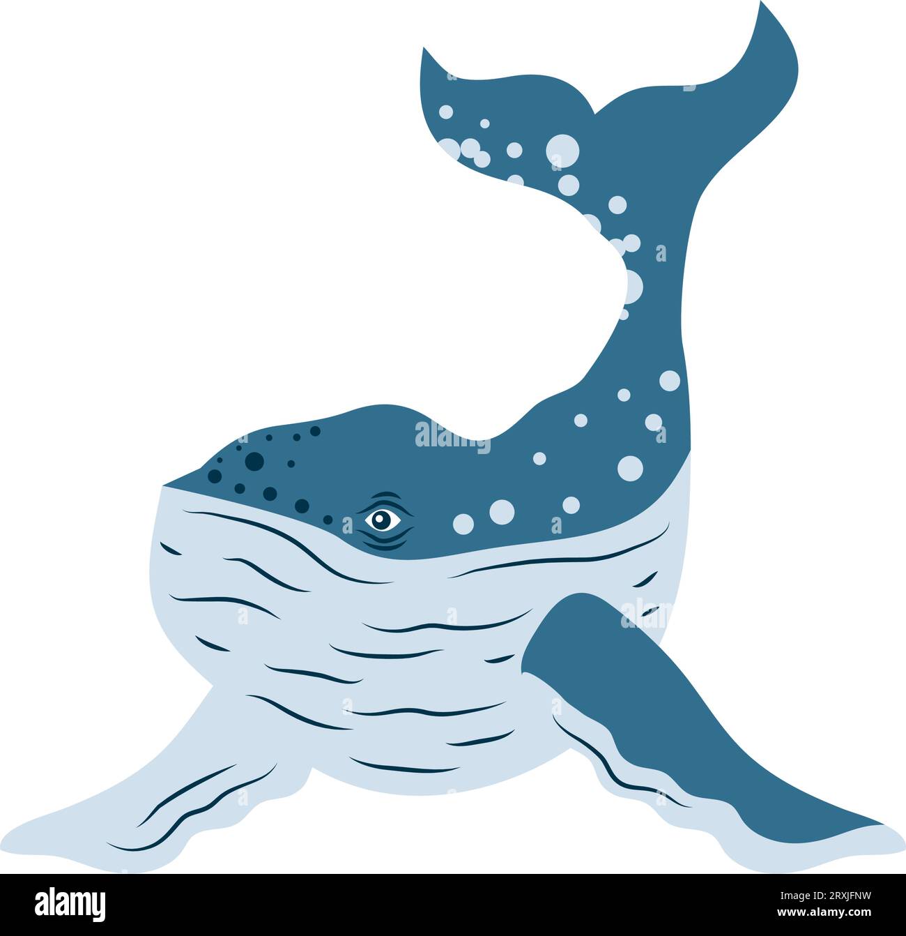 humpback sealife character icon Stock Vector Image & Art - Alamy