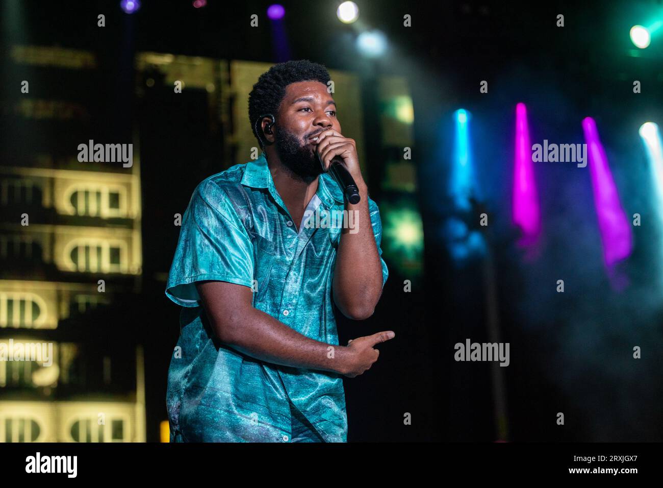 Las Vegas, USA. 25th Sep, 2023. Singer Khalid (Khalid Robinson) during