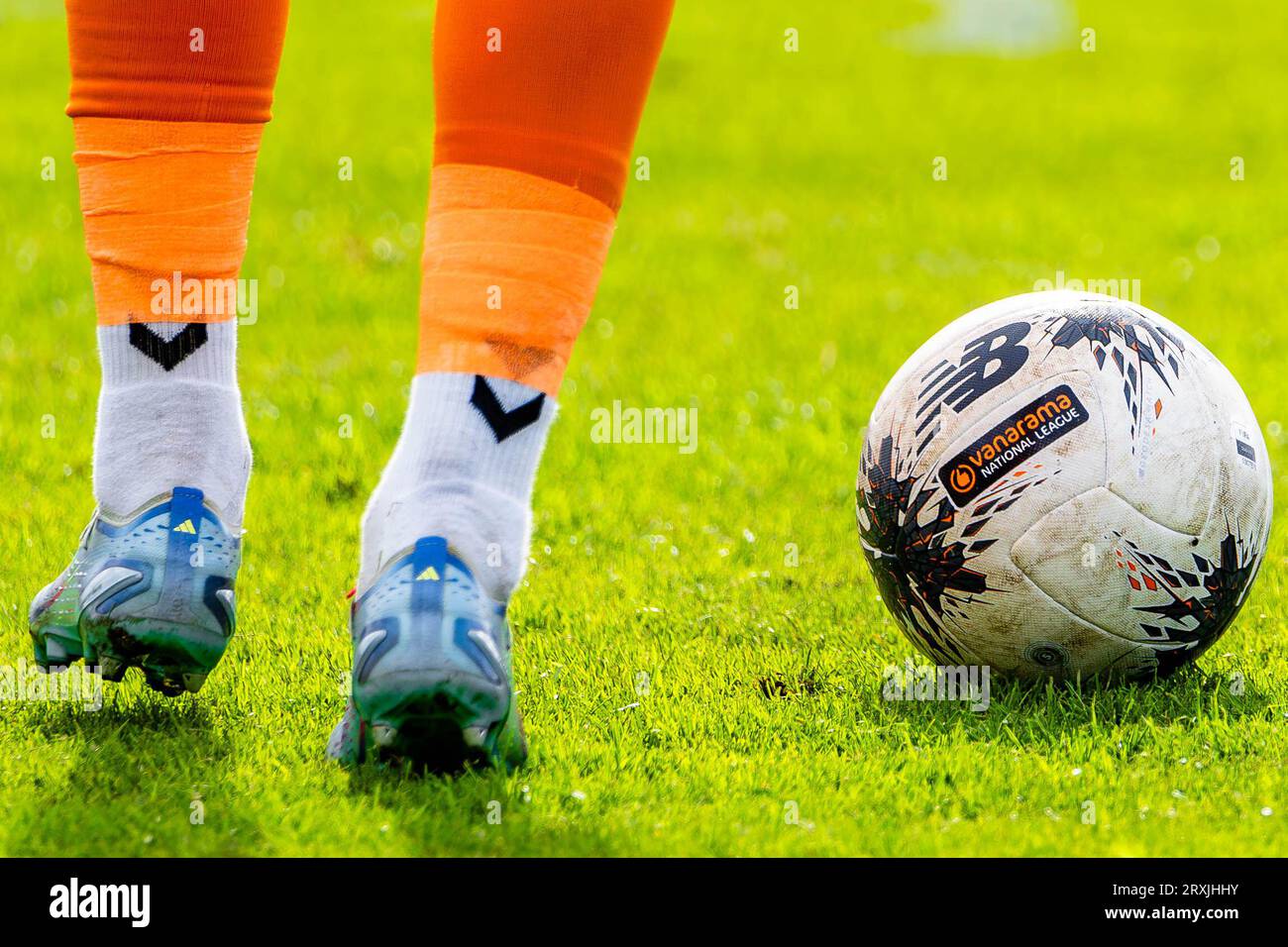 Farsley, Leeds, UK. 23rd September 2023. Vanarama National League North: Farsley Celtic v Banbury United FC.  Credit Paul Whitehurst/Alamy Live News Stock Photo