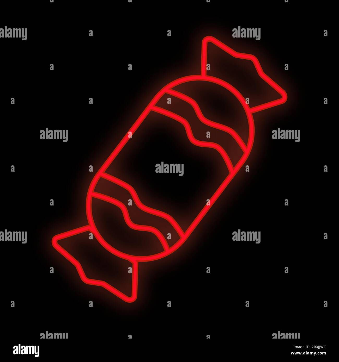 Candy neon sign. Neon sign, bright signboard, light banner. Vector icon ...