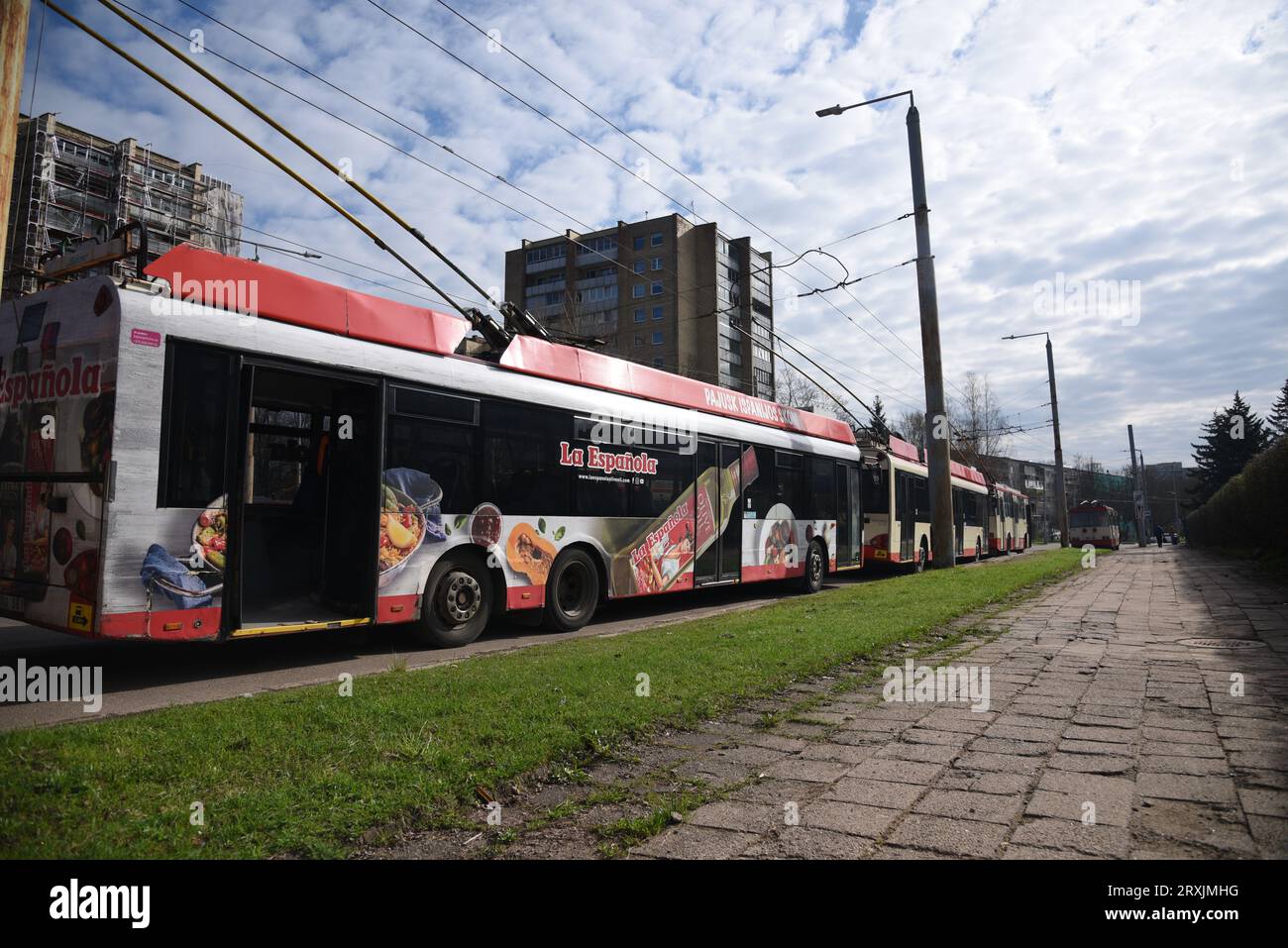 Solaris Trollino trolleybus Stock Photo