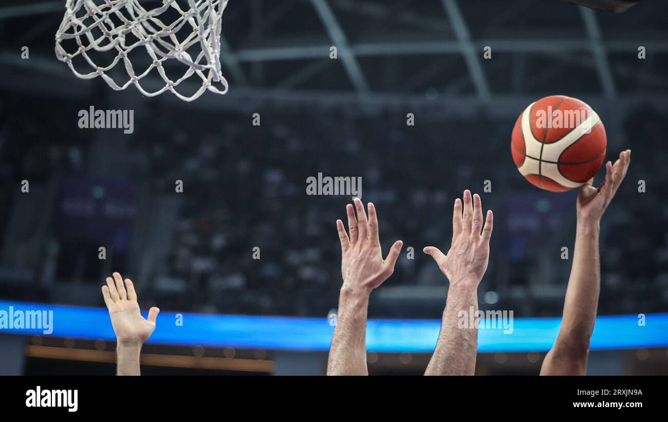 19th Asian Games: Men's Preliminary Round matches of Basketball-Xinhua