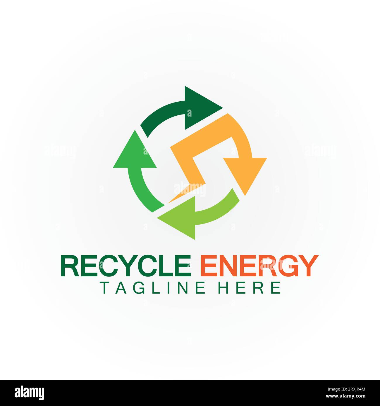 Recycle Energy Recycle Power Logo vector illustration icon design Stock ...