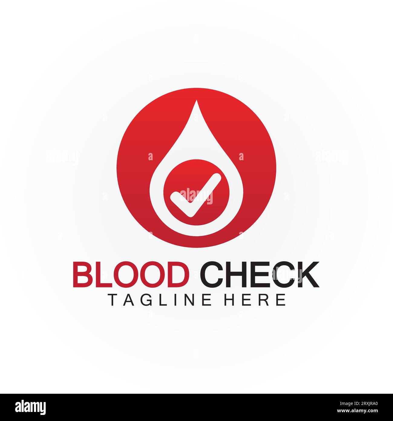 Blood drop check logo icon vector design template Stock Vector Image ...