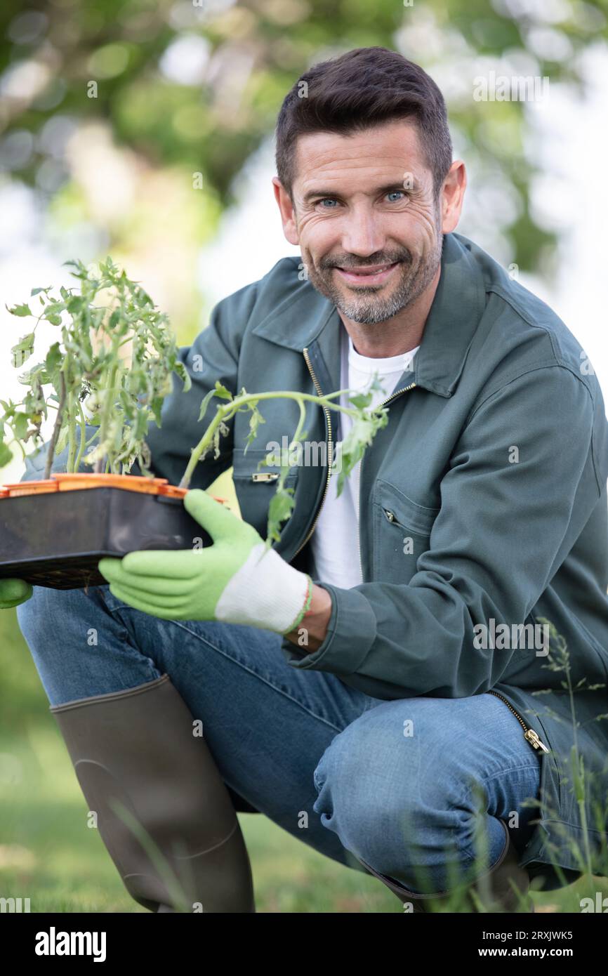Man employee garden center hi-res stock photography and images - Alamy