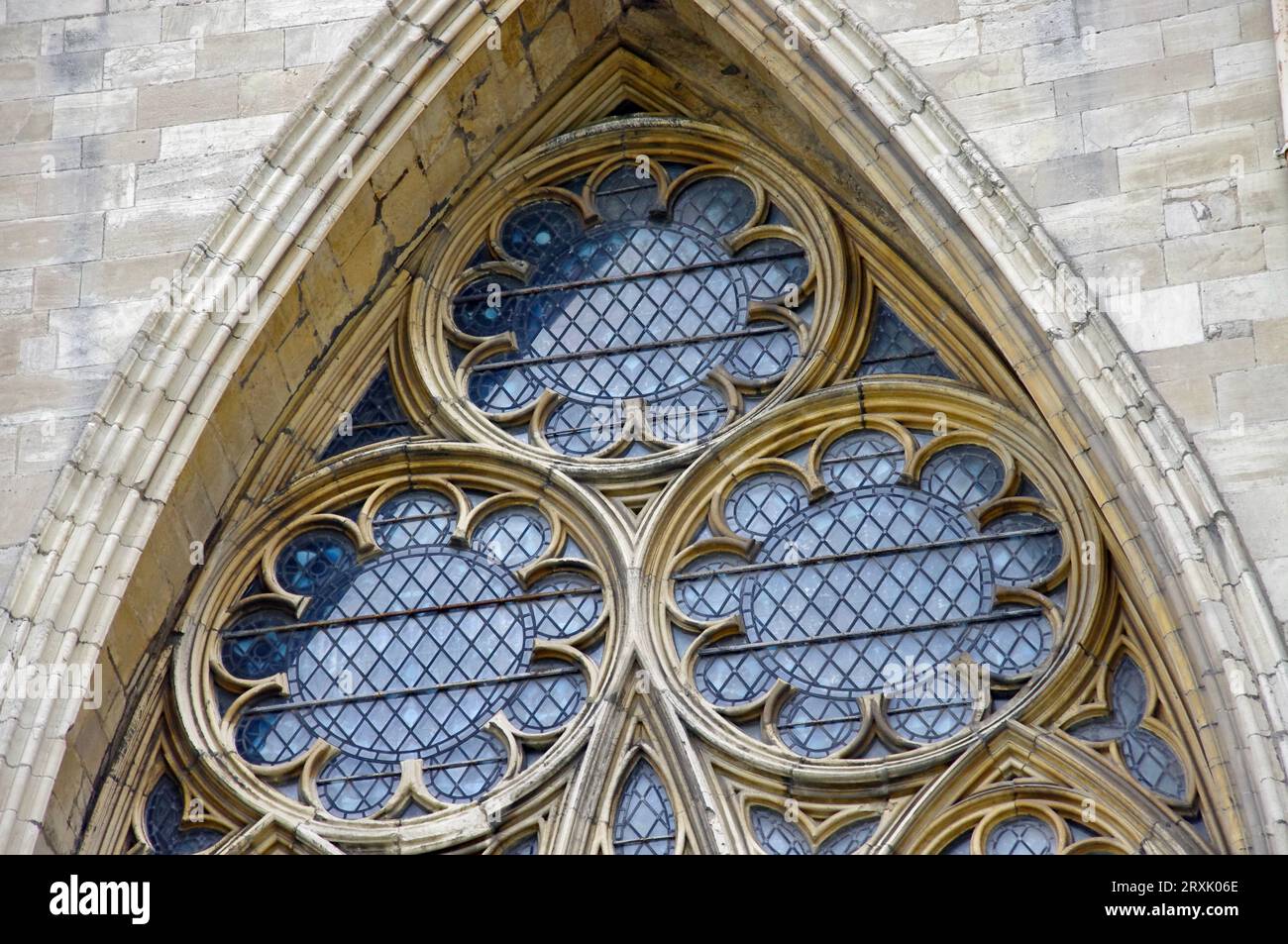 Round Stained Glass windows at York Minster. York, UK Stock Photo Alamy
