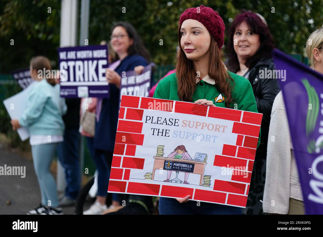 RETRANSMITTING AMENDING CAPTION INFORAMTION School support workers, who