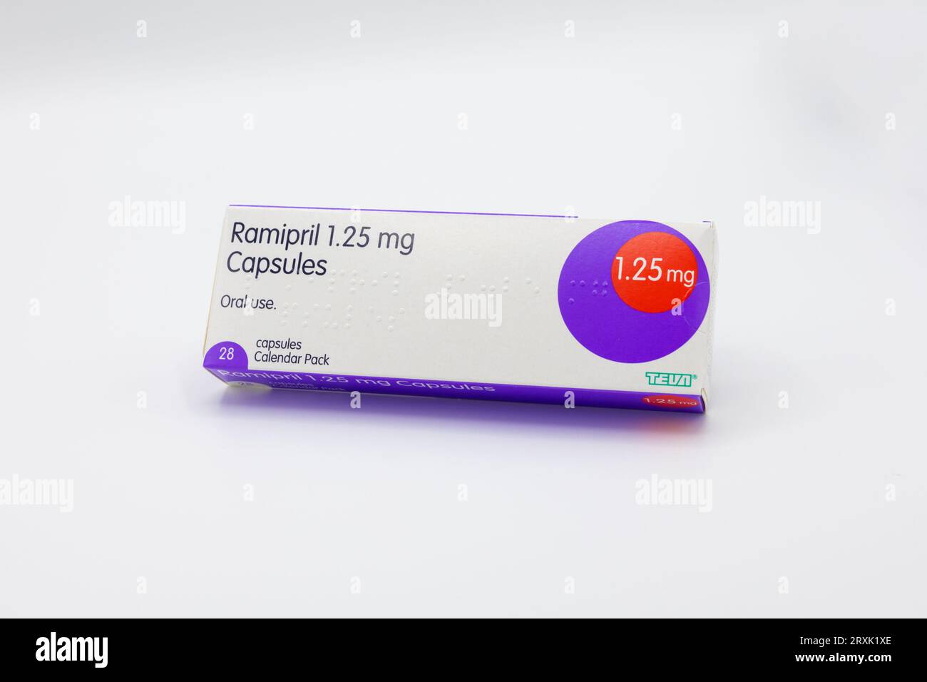 Ramipril 1.25 mg capsules, high blood pressure pills, uk PHOTO ONLY NO PRODUCT SENT Stock Photo
